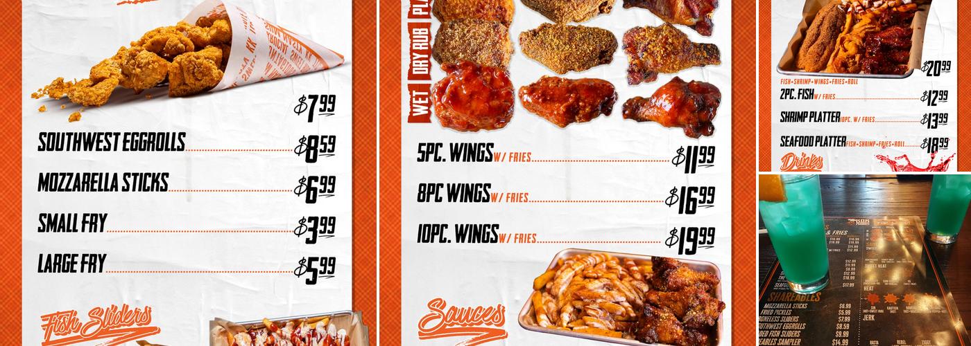 KOK Wings & Things Menu