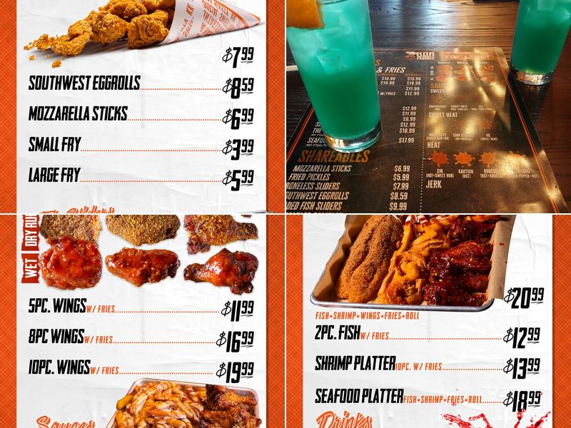 KOK Wings & Things Menu