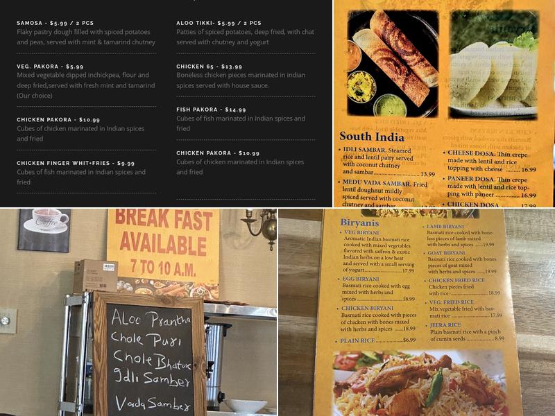 BOMBAY PALACE EATERY Menu