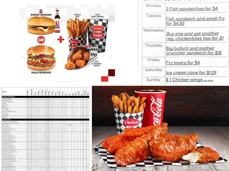 Checkers Menu