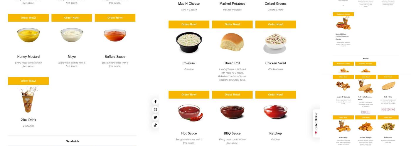 Pantry Fried Chicken @ Patriot Market Menu