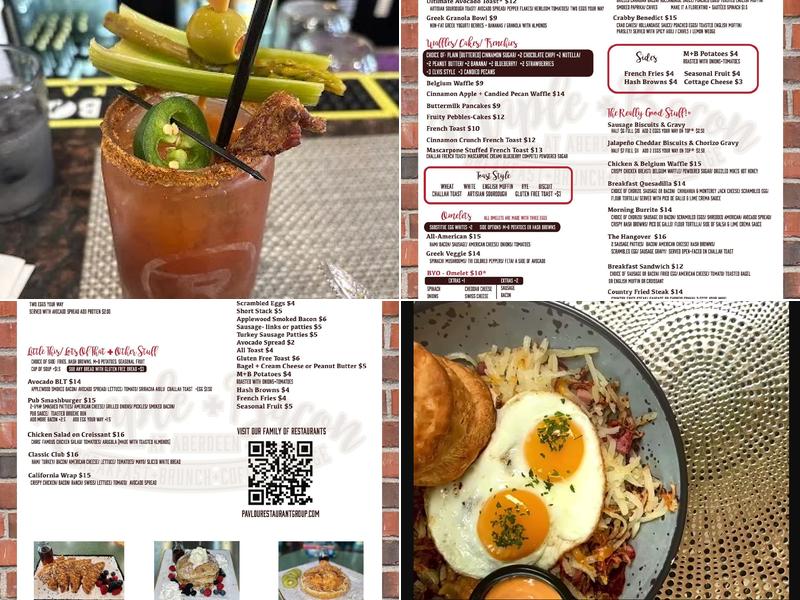 Maple + Bacon Menu