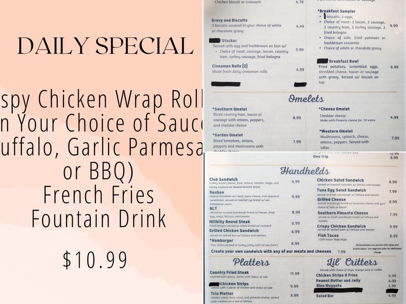 Scratch Kitchen Menu