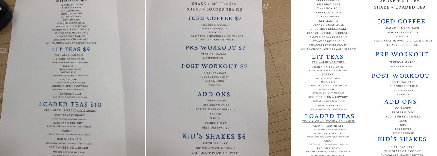 The Beacon Menu