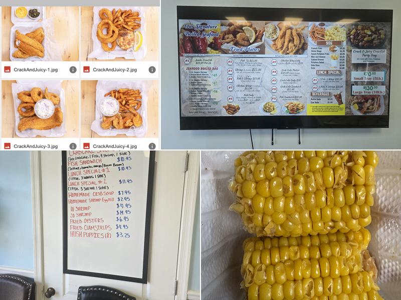 Crack And Juicy Menu