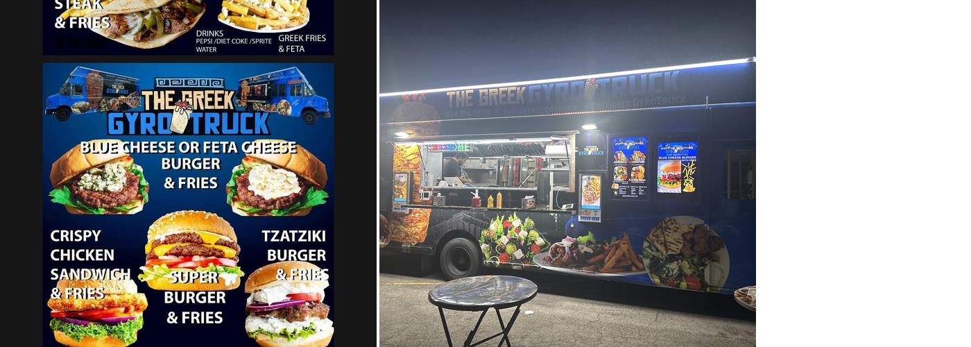 The Greek Gyro Truck Menu