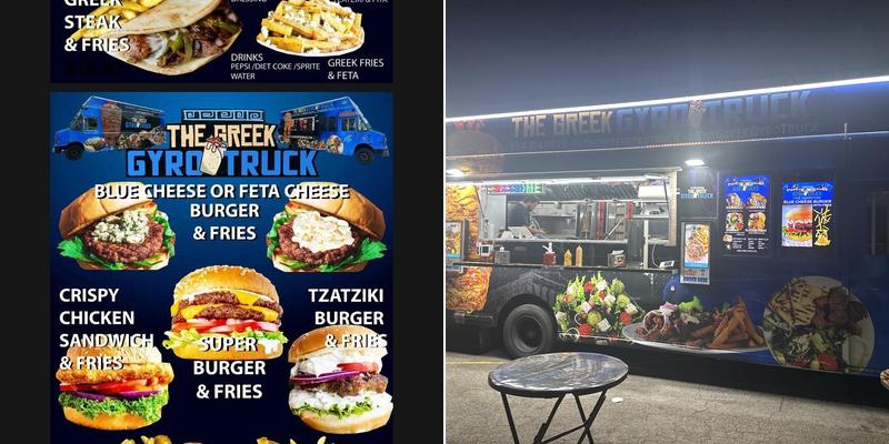 The Greek Gyro Truck Menu