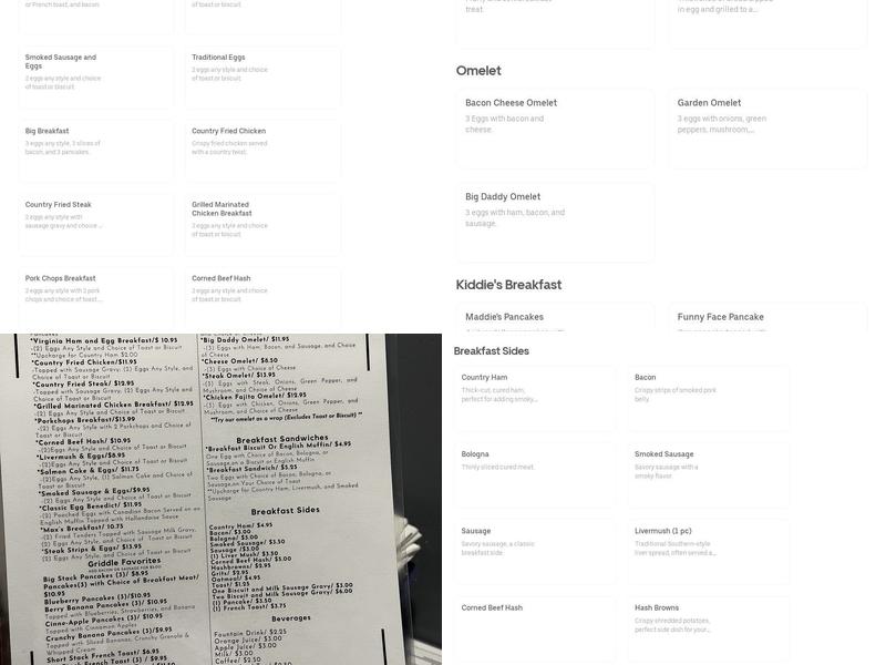 Cafe 200 Menu