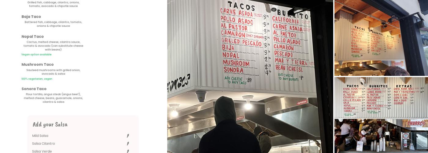 The Taco Stand Menu
