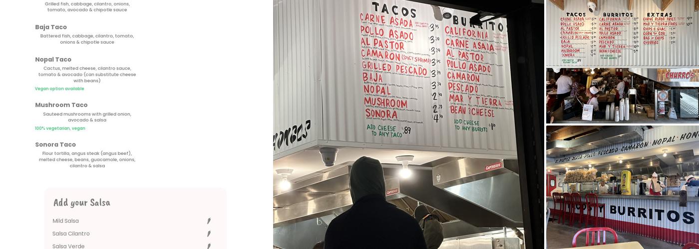 The Taco Stand Menu