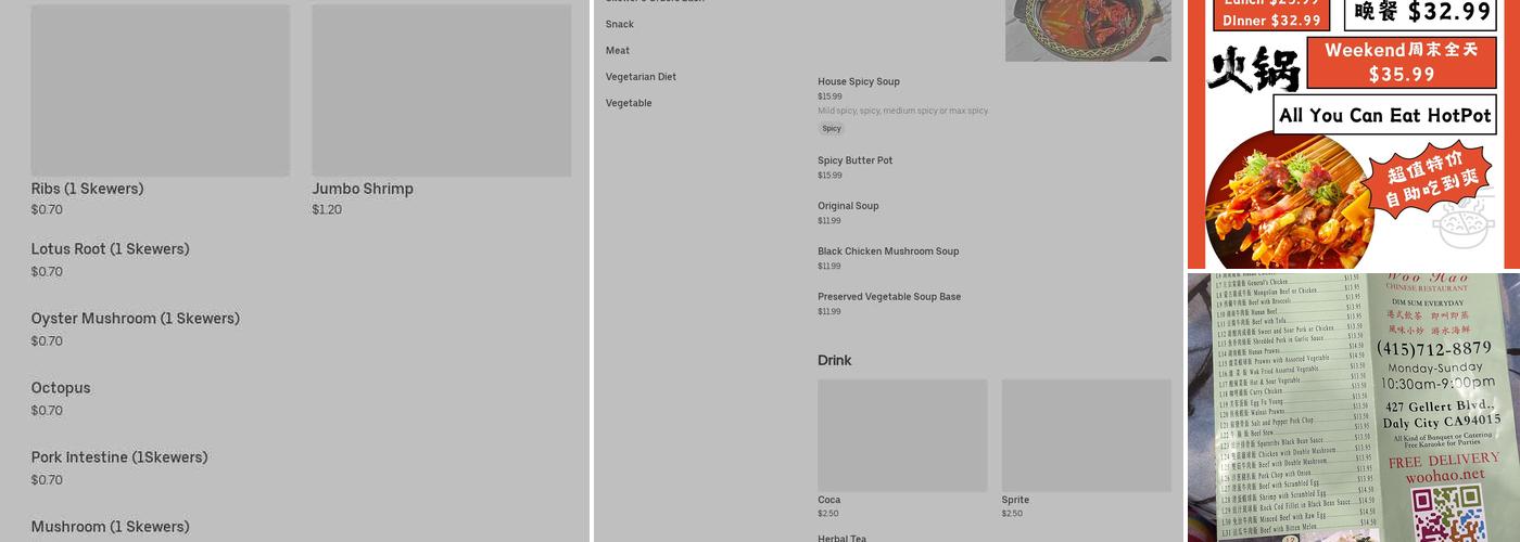 Gu's Skewers Hot Pot Menu