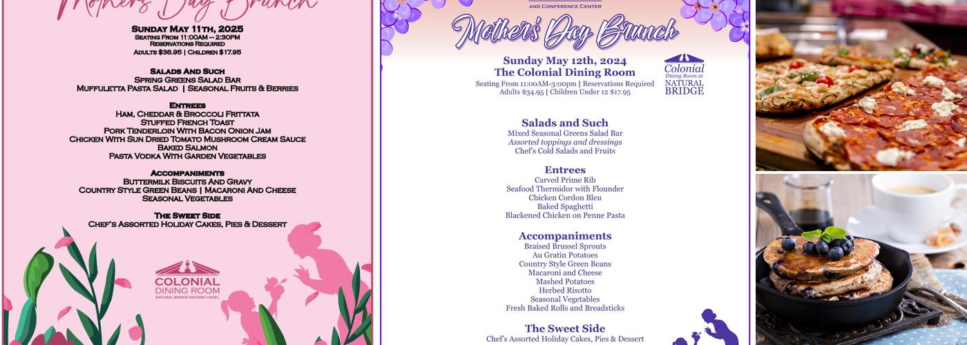 Colonial Dining Room Menu