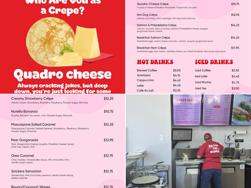 Crêpes 'n Capes Menu
