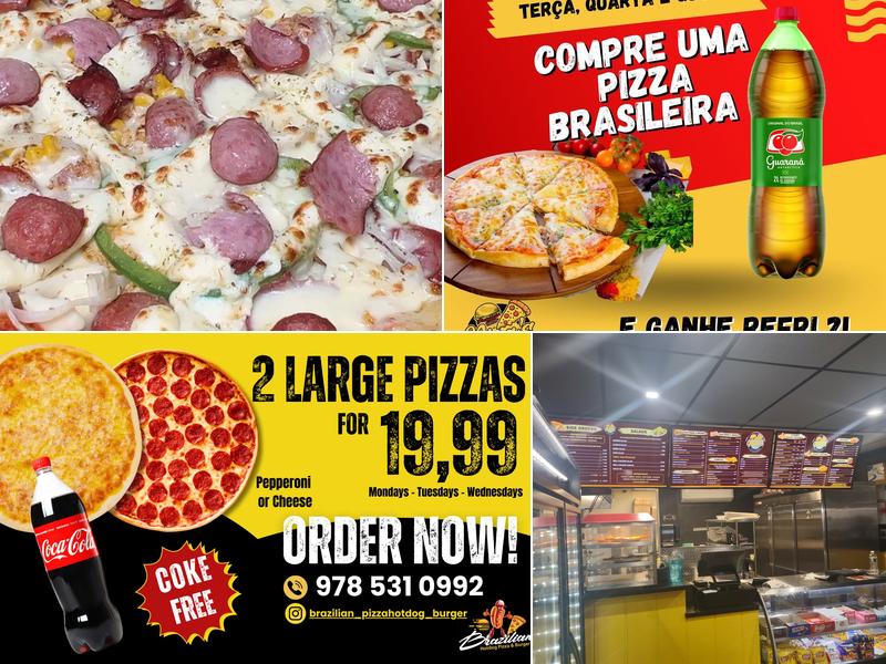 Brazilian Hotdog pizza & Burger
