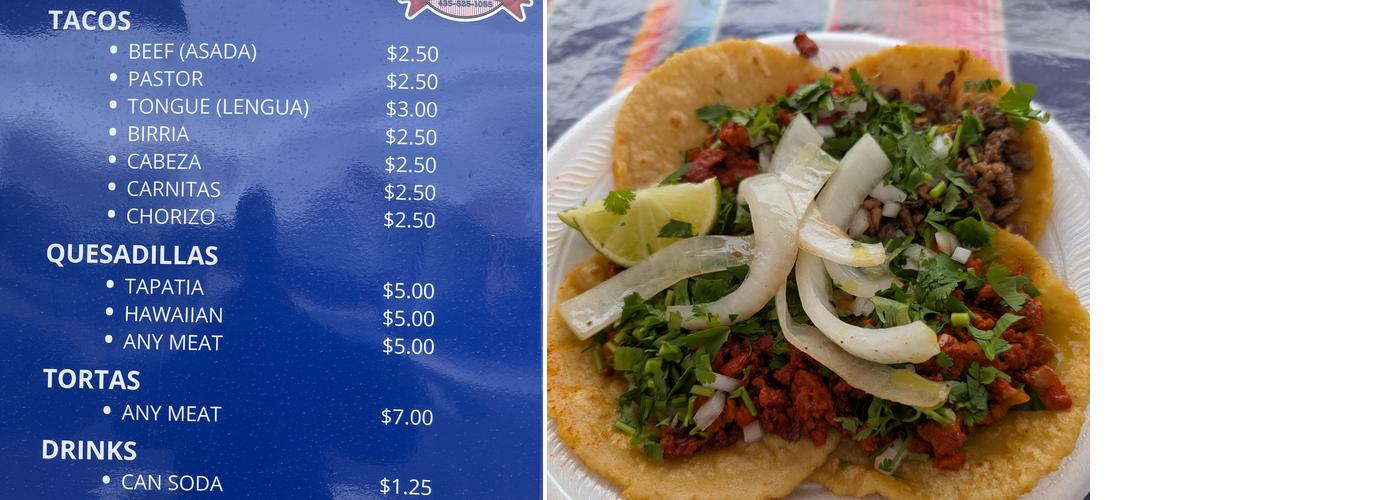 La Alteña Taqueria Menu