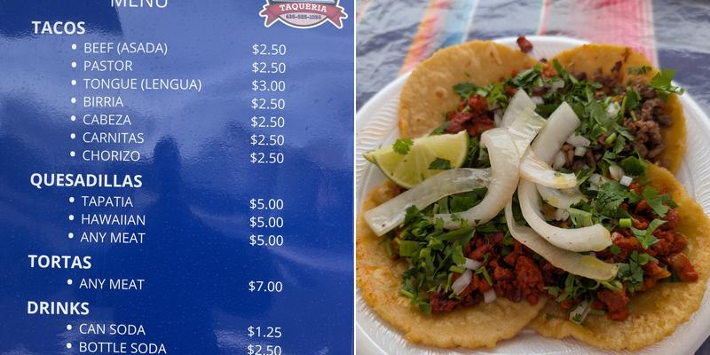 La Alteña Taqueria Menu