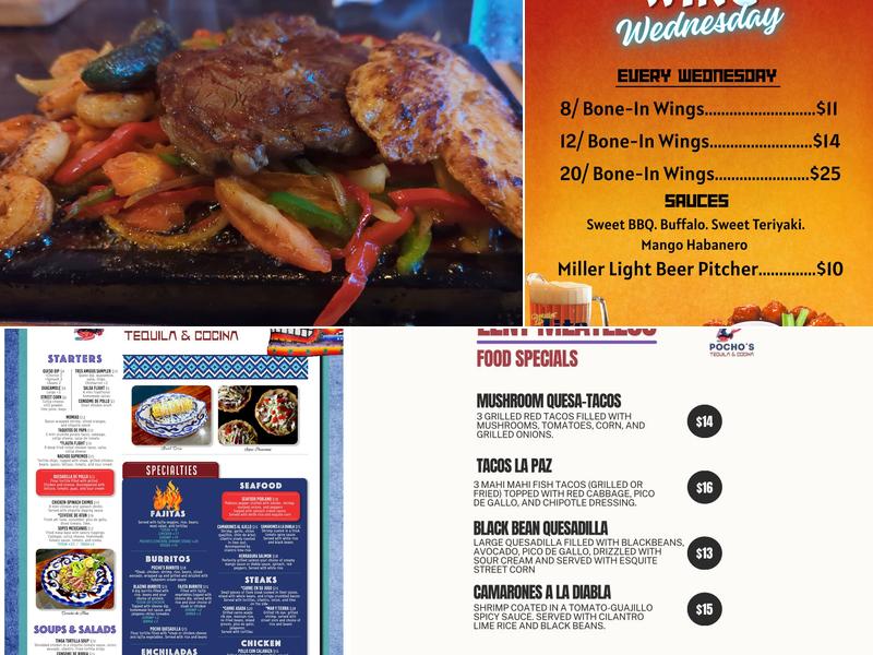 Pocho's Tequila & Cocina Menu