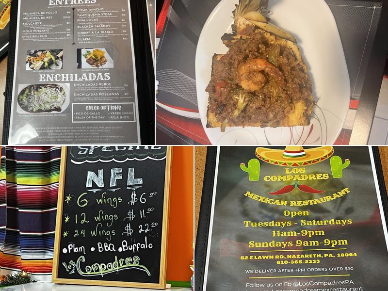 Los Compadres Mexican Restaurant Menu