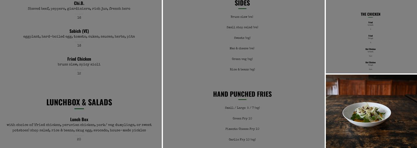 RoadRunner Menu