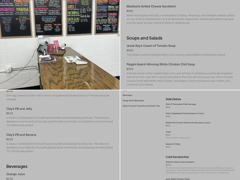 Fresh & Fruity Menu