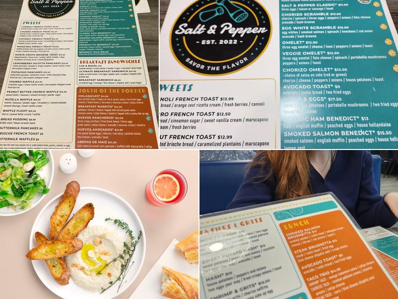 Salt & Pepper Cafe Menu