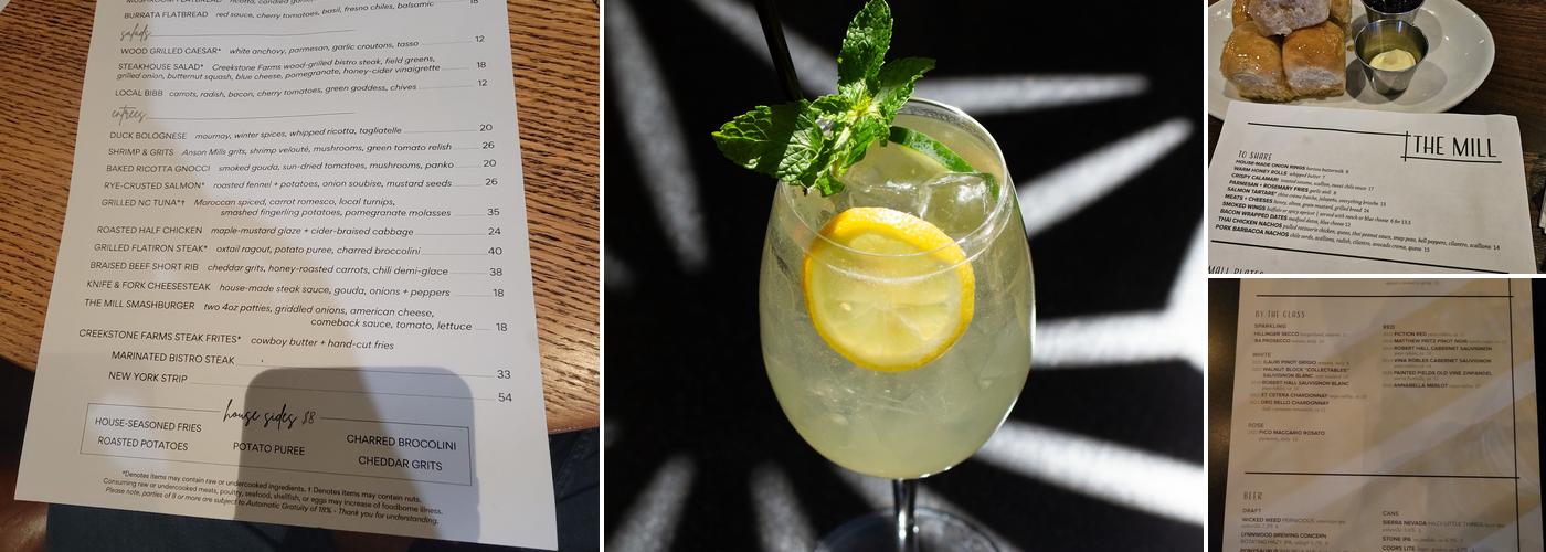 The Mill Raleigh Menu