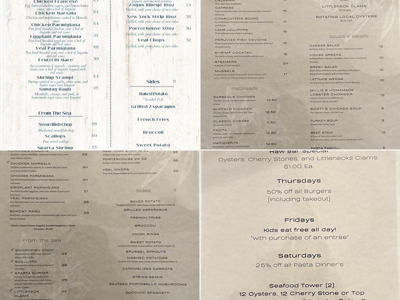Ferrante's Menu