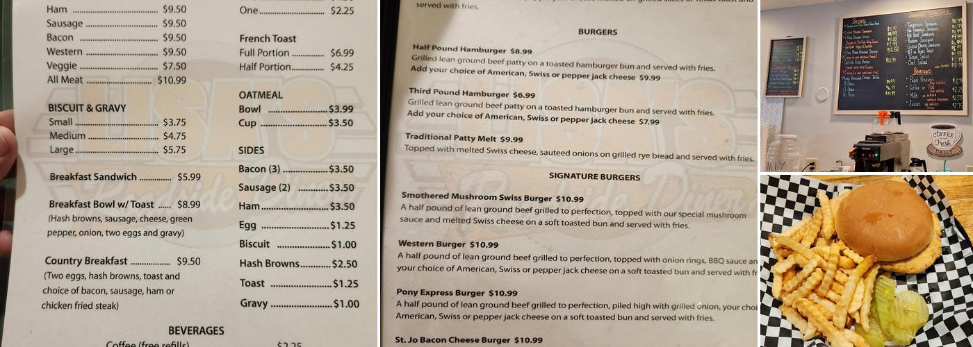 Lisa's Roadside Diner Menu