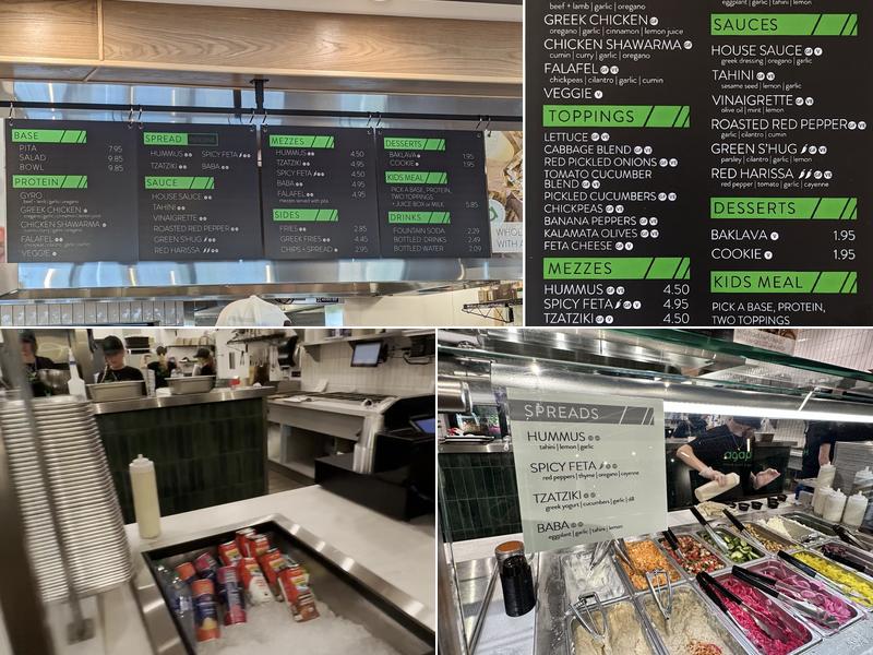 Agape Mediterranean Menu