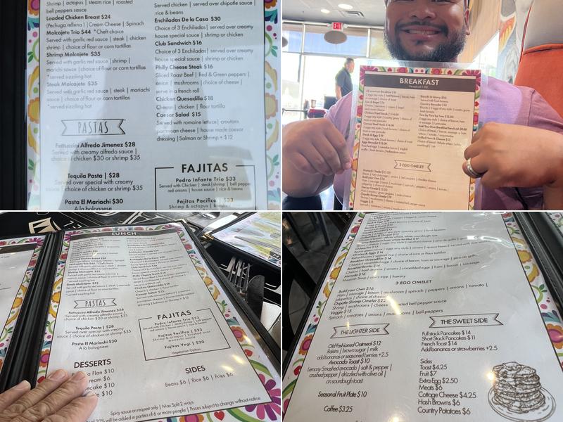 La Casa Del Mariachi Menu