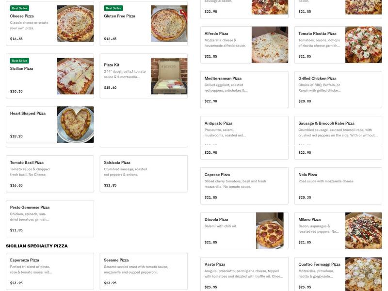 EVO Brickoven Pizza (Bala Cynwyd) Menu