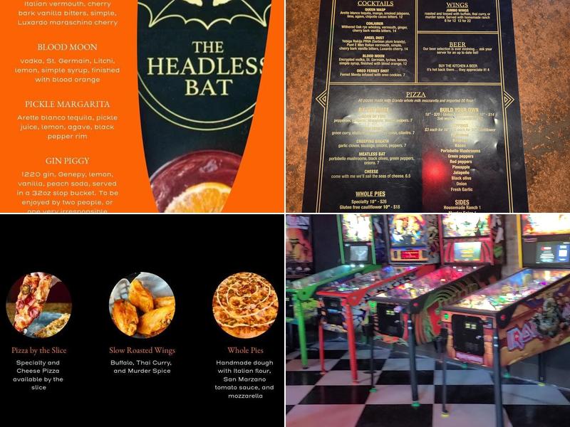The Headless Bat Menu