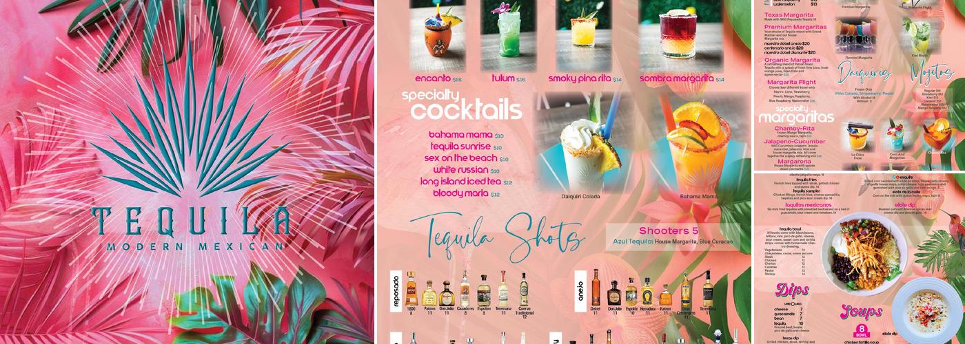 Tequila Modern Mexican Menu