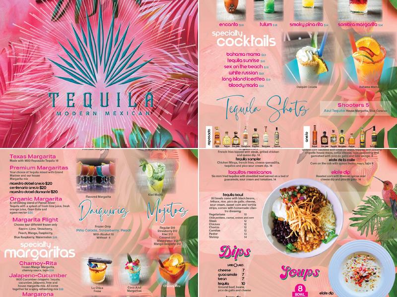 Tequila Modern Mexican Menu