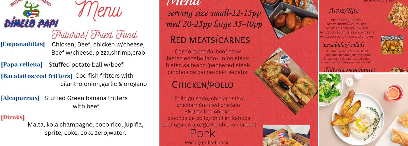 Dimelo Papi Pinchos Menu