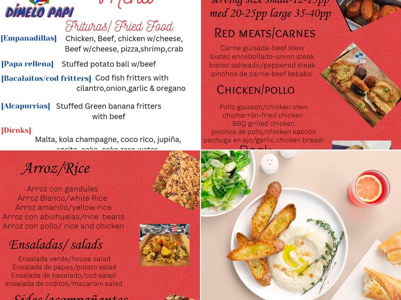 Dimelo Papi Pinchos Menu