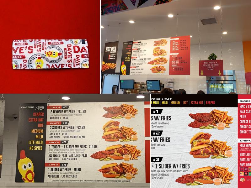 Dave's Hot Chicken Menu