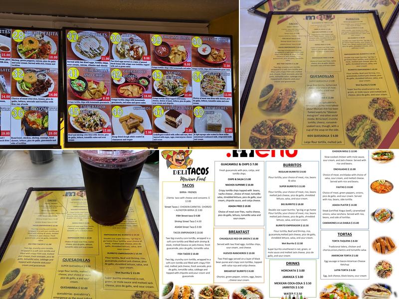Deli Tacos Menu