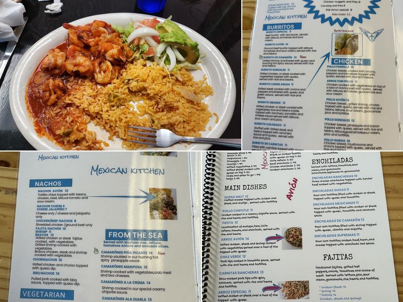 AVION Mexican Kitchen Menu
