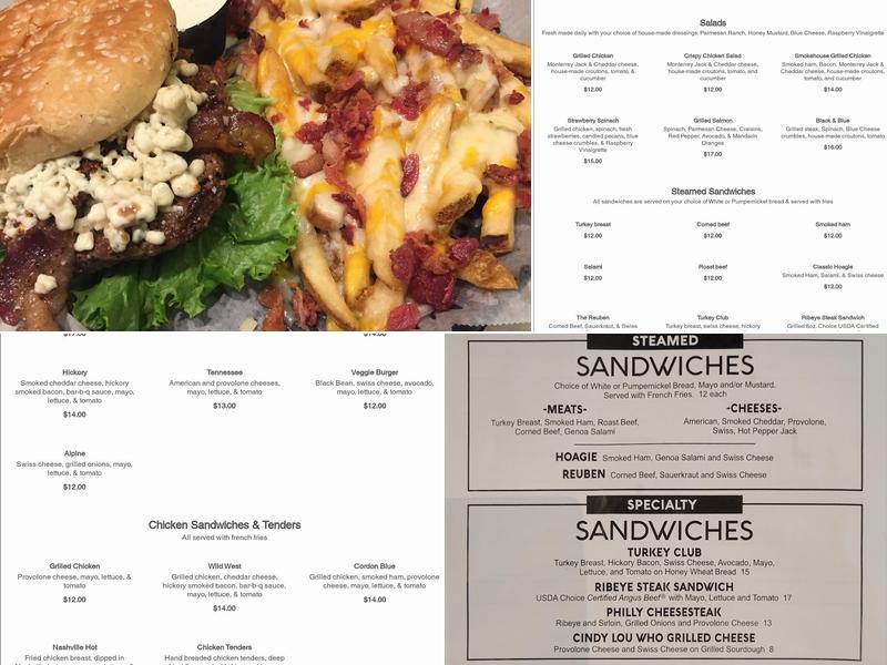 Sam & Andy's Bexhill Menu