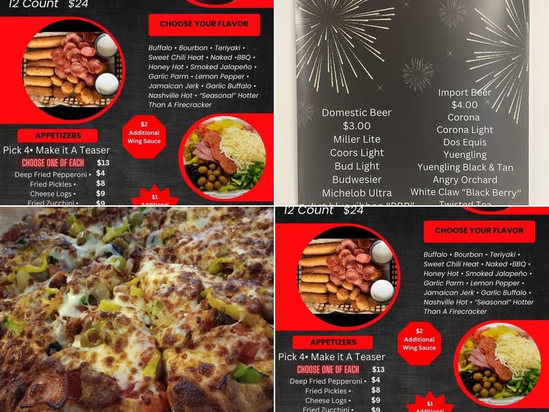 Firecracker’s Pizza Pleasant View, TN Menu