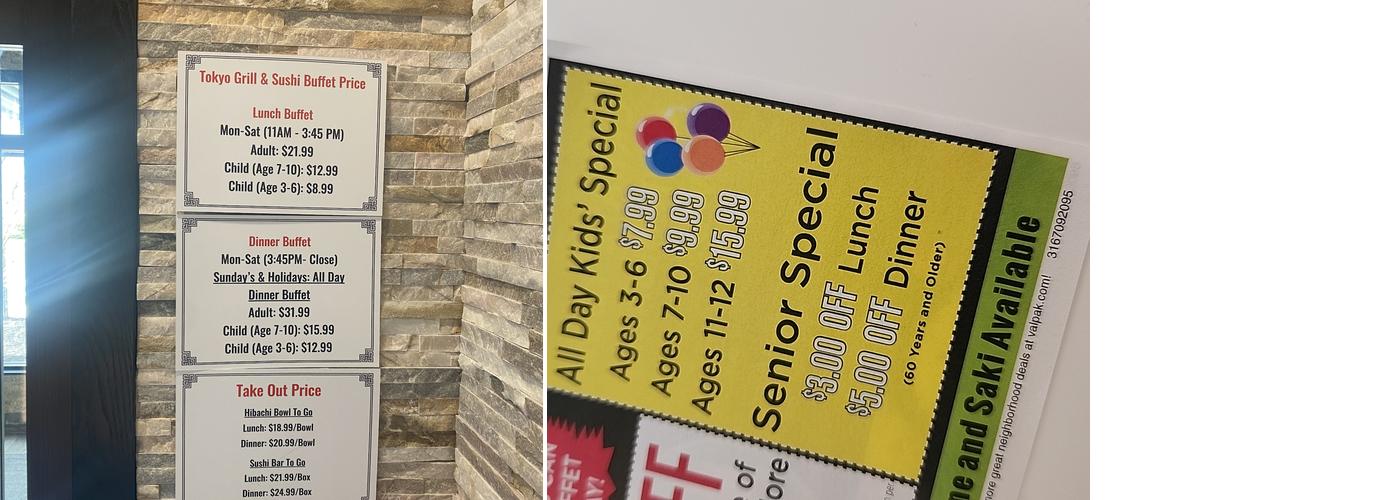 Tokyo Grill and Sushi Buffet ( Mason) Menu