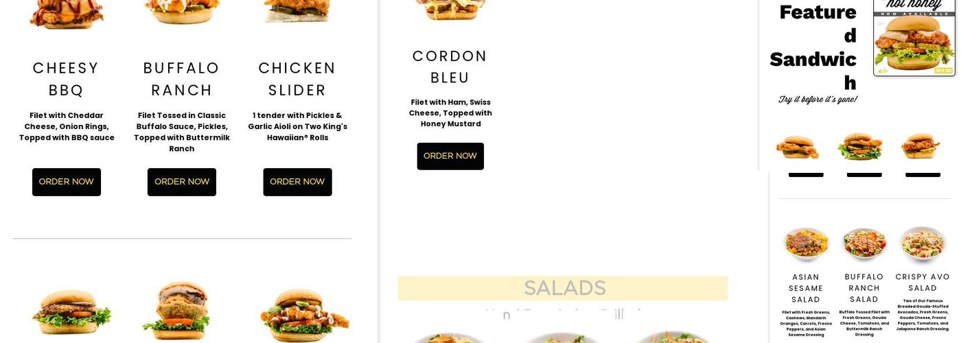 Super Chix - Williamsburg, VA Menu