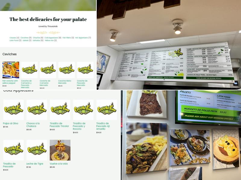 Ceviche Time Menu