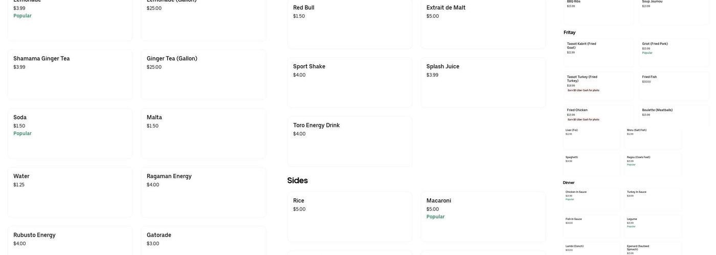 Shamama Restaurant Menu