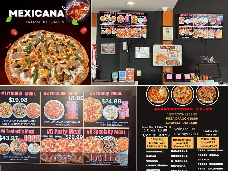 Fire Fire Pizza Menu