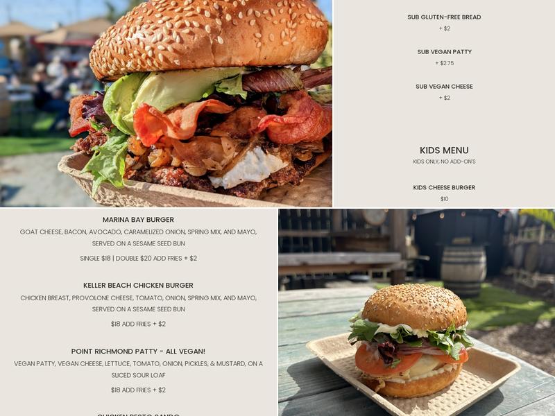 The Backyard Menu