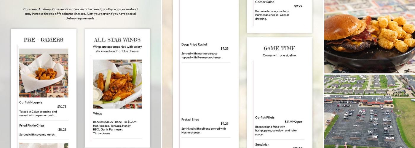 STL ThrowDowns Menu