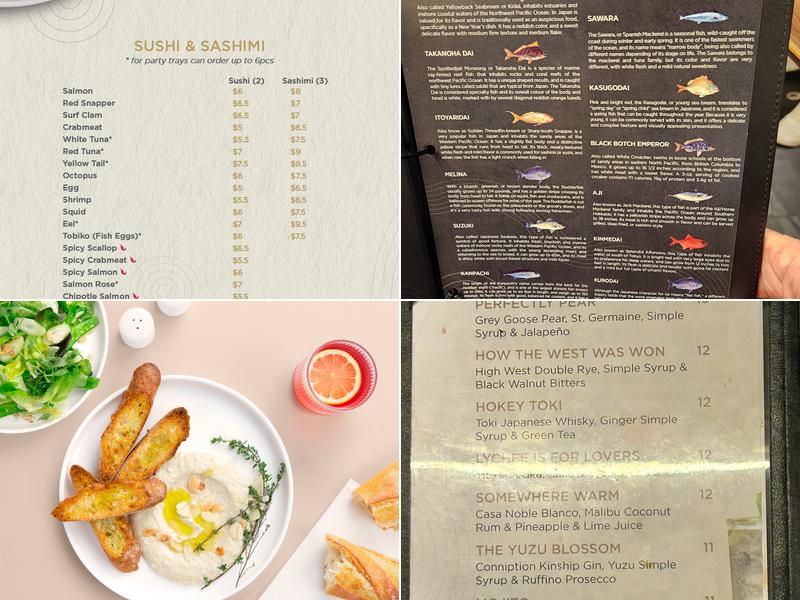 Wind Japanese & Thai Menu