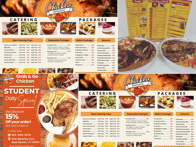 Grab & Go Chicken Menu